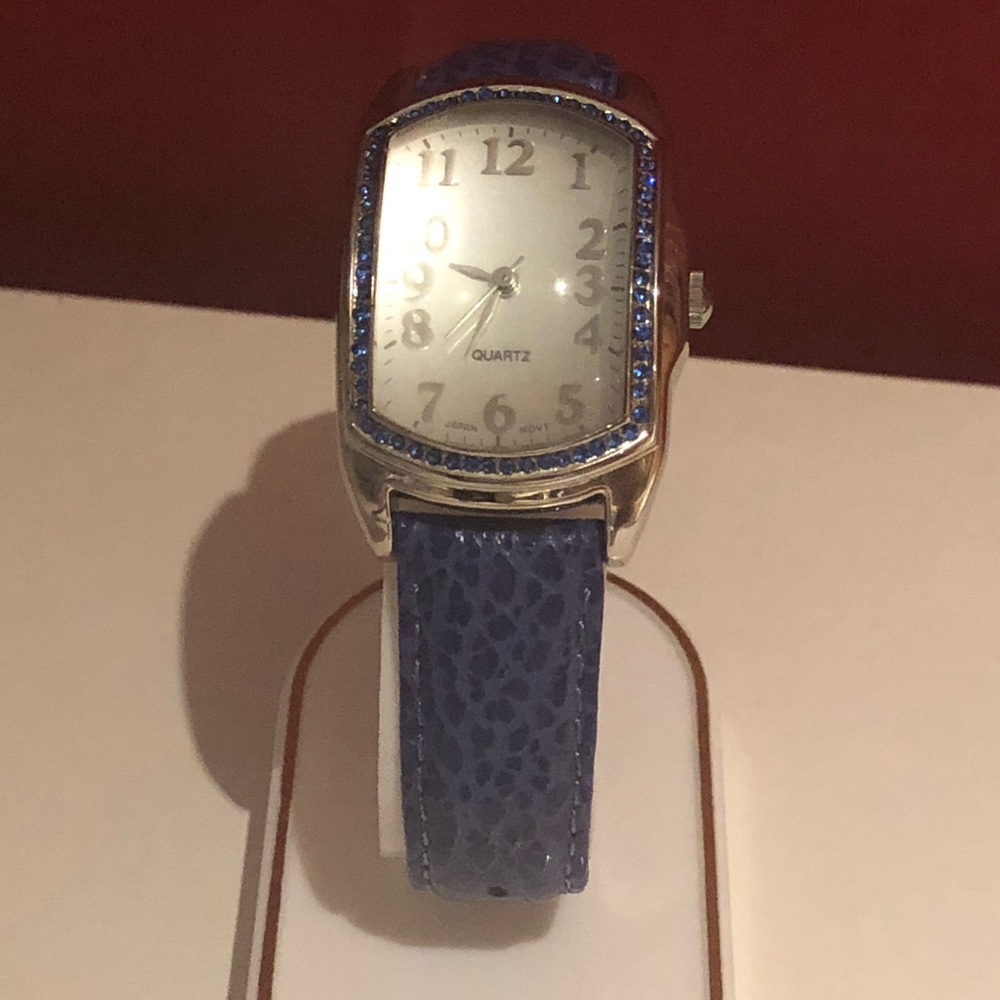 3/$40 Avon purple rhinestones watch